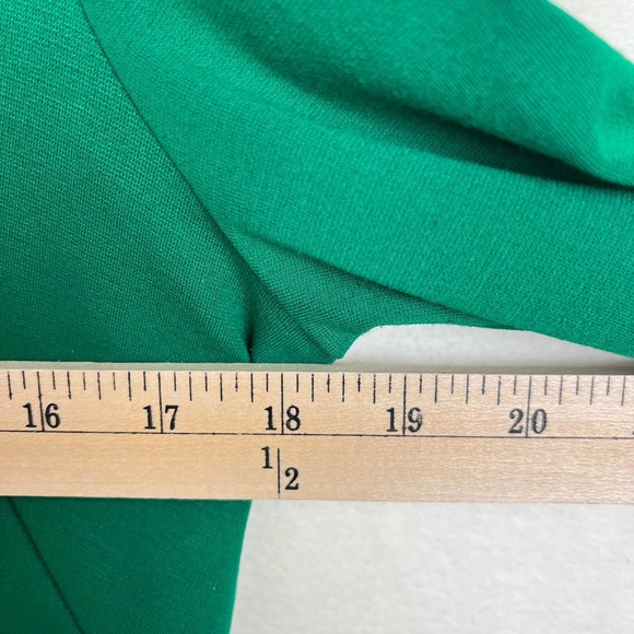 Eliza J gold button green ponte‎ A line dress size 8 - Picture 7 of 9